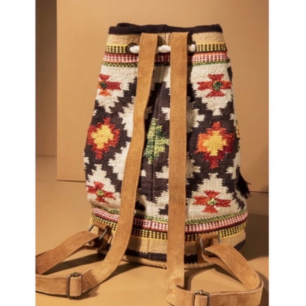 NWT! Bohemian Handmade Ruggine Tote or Backpack - Picture 5 of 11